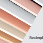 Render bead colour variation product shot with Renderplas logo applied to right hand side